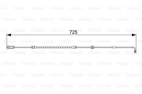 Датчик зносу гальмівних колодок BOSCH 1987473017