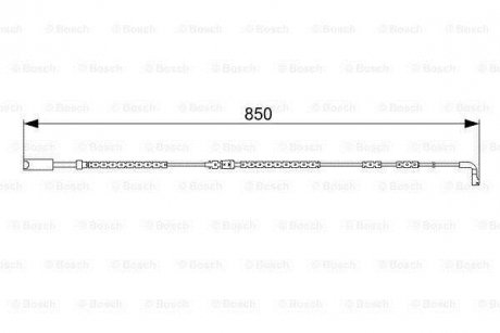 Датчик зносу гальмівних колодок BOSCH 1987473030