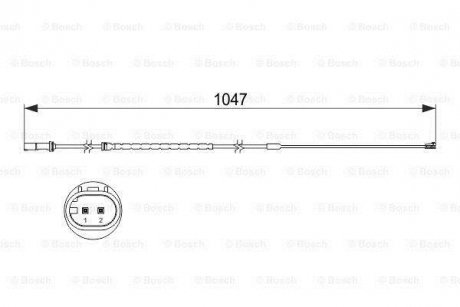 ДАТЧИК ЗНОШУВАННЯ ДИСК.КОЛ.ЗАД BOSCH 1987473512