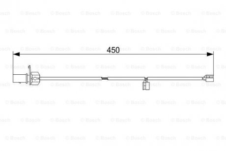 Датчик зношування колодок BOSCH 1987473583