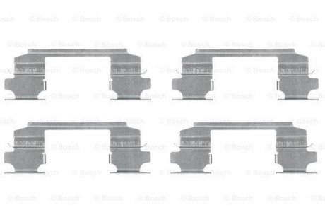 NISSAN К-т установочный пер. торм. колодок Pathfinder 3,3-3,5 -04 BOSCH 1987474436