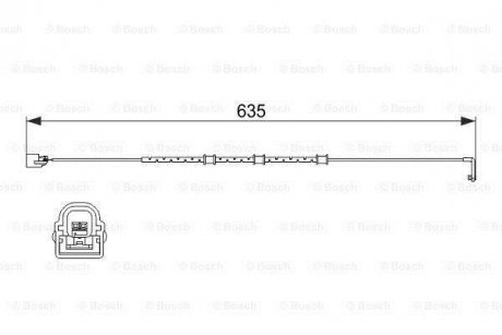 Датчик зносу гальмівних колодок BOSCH 1987474515