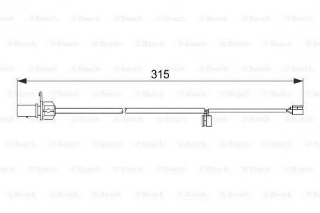 Датчик зношування диск.кол.зад BOSCH 1987474518