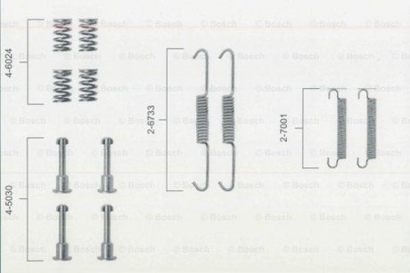 Монтажный к-кт. PEUGEOT 605 BOSCH 1987475149