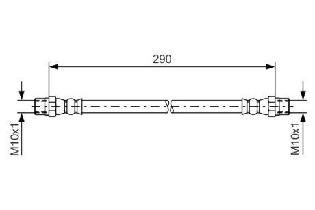 Торм. шланг пер./задн.,VOLVO 240/260/780/940/960 S90/V90 BOSCH 1987476061