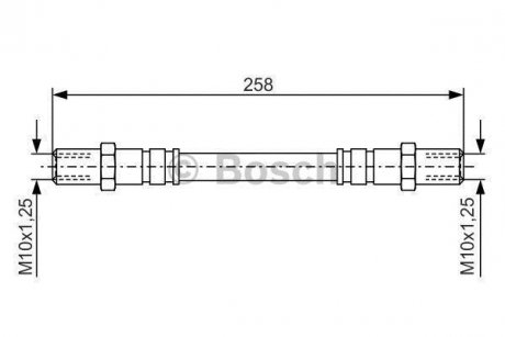 Гальмівний шланг BOSCH 1987476192