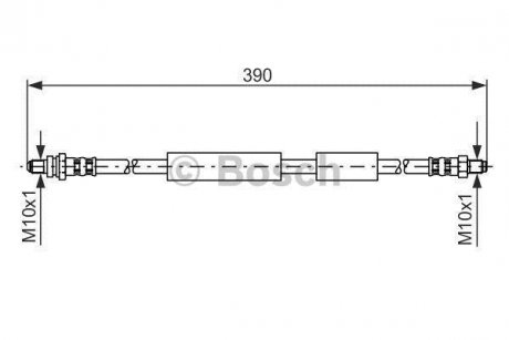 FORD Шланг тормозной задн.KA -09/98 BOSCH 1987476603 (фото 1)