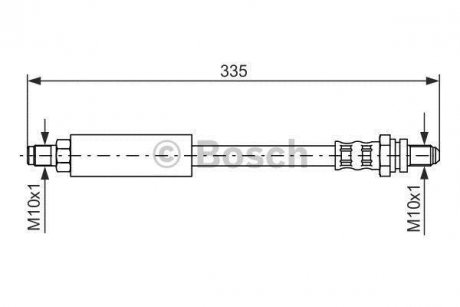 FORD Шланг тормозной задн. EscortVII 95- BOSCH 1987476627