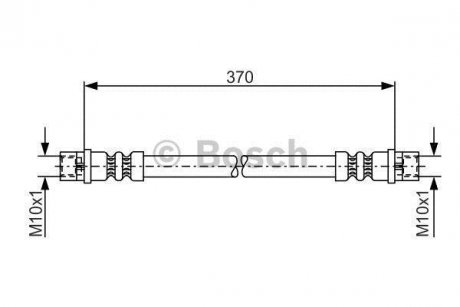 VW Шланг тормозной задн. центр. с ABS LT46 96- BOSCH 1987481003