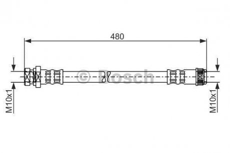 Тормозной шланг BOSCH 1 987 481 074 (фото 1)