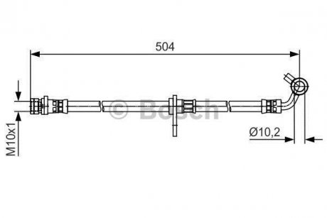 Шланг гальм. задній BOSCH 1987481472