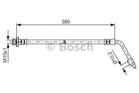 Тормозной шланг BOSCH 1 987 481 623 (фото 1)