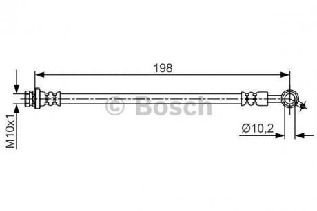 Тормозной шланг BOSCH 1 987 481 712 (фото 1)