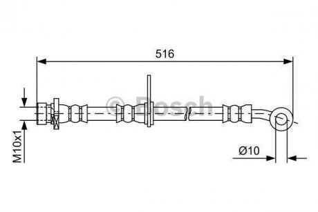 Тормозной шланг BOSCH 1 987 481 730