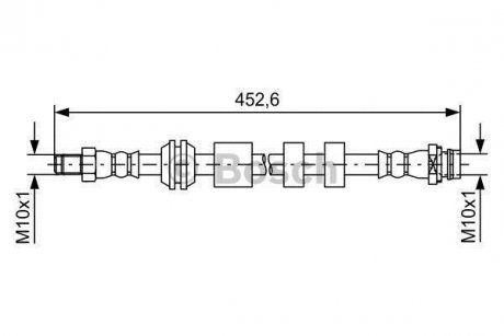 Тормозной шланг BOSCH 1 987 481 741