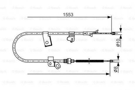 Тросик BOSCH 1987482156