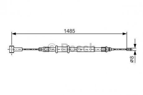 Трос BOSCH 1 987 482 214