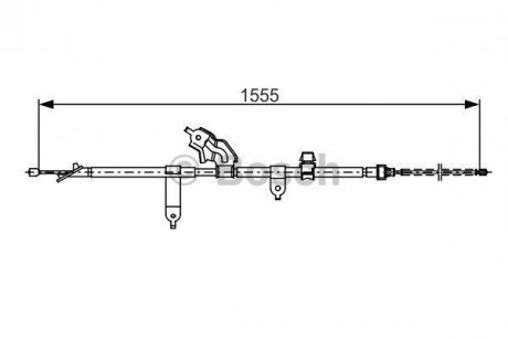 Трос ручного тормоза BOSCH 1 987 482 221