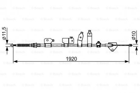 Гальмівний трос BOSCH 1987482438