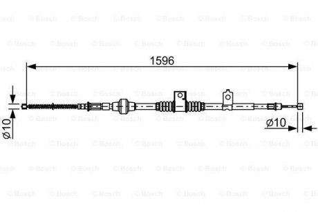 Трос ручного BOSCH 1987482520