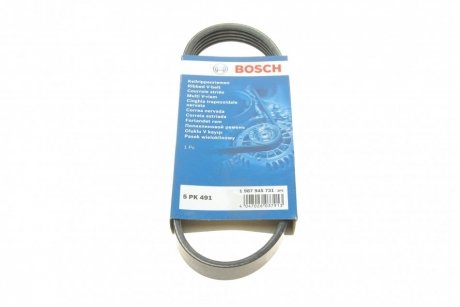 Ремень П-клиновой 5PK491 BOSCH 1987945731