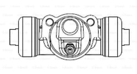 Гальмівний циліндр робочий BOSCH F026002386