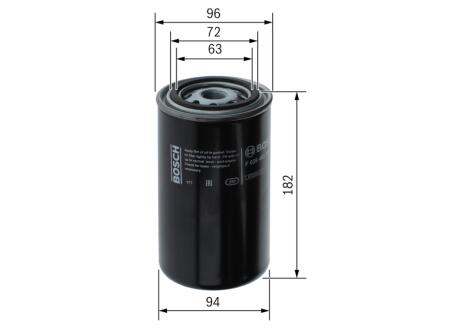 Топливный фильтр BOSCH F026402790