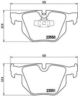 Тормозные колодки дисковые BREMBO P06 039 (фото 1)