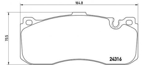 Гальмівні колодки дискові BREMBO P06 041