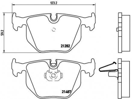 Гальмівні колодки дискові BREMBO P06 044