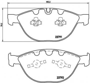 Гальмівні колодки дискові BREMBO P06047 (фото 1)