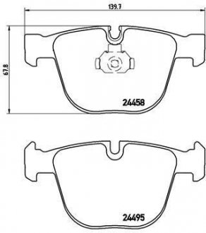 Тормозные колодки дисковые BREMBO P06 050 (фото 1)