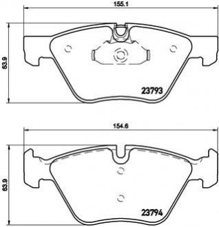 Комплект тормозных колодок из 4 шт. дисков BREMBO P06057