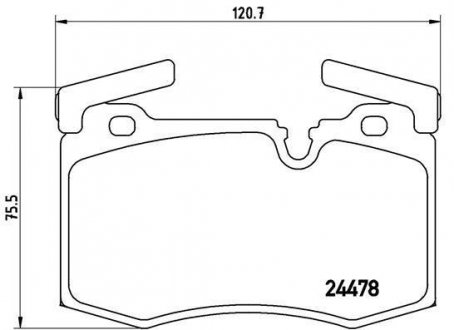 Гальмівні колодки дискові BREMBO P06 068