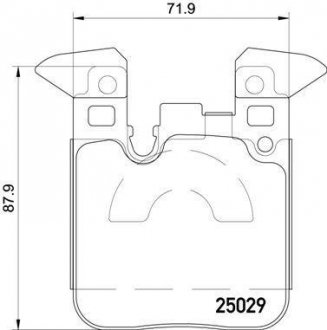 Тормозные колодки дисковые BREMBO P06 087