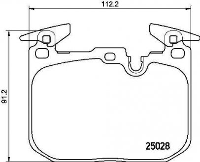 Тормозные колодки дисковые BREMBO P06 088