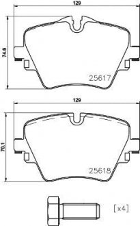 Тормозные колодки дисковые BREMBO P06 093