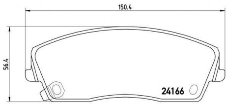 Тормозные колодки дисковые BREMBO P11 019 (фото 1)