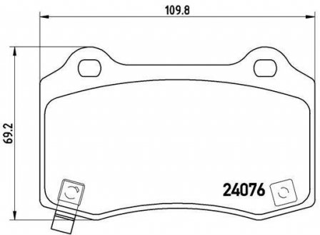 Тормозные колодки дисковые BREMBO P11 024