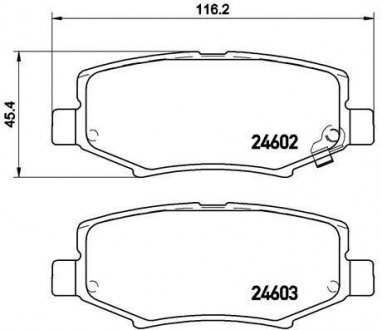 Колодки гальмівні дискові BREMBO P18024