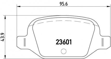 Тормозные колодки дисковые BREMBO P23 064