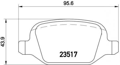 Колодки тормозные дисковые BREMBO P23065