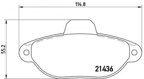 Комплект колодок BREMBO P23096