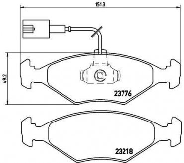 Гальмівні колодки дискові BREMBO P23 122