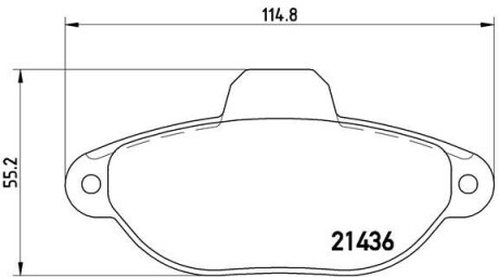 Гальмівні колодки дискові BREMBO P23 160