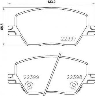 Тормозные колодки дисковые BREMBO P23 170