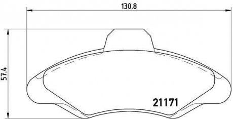 Тормозные колодки дисковые BREMBO P24 029 (фото 1)