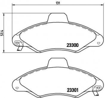 Гальмівні колодки дискові BREMBO P24 045 (фото 1)