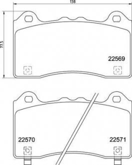 Тормозные колодки дисковые BREMBO P24 202