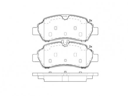 Комплект тормозных колодок из 4 шт. дисков BREMBO P24209